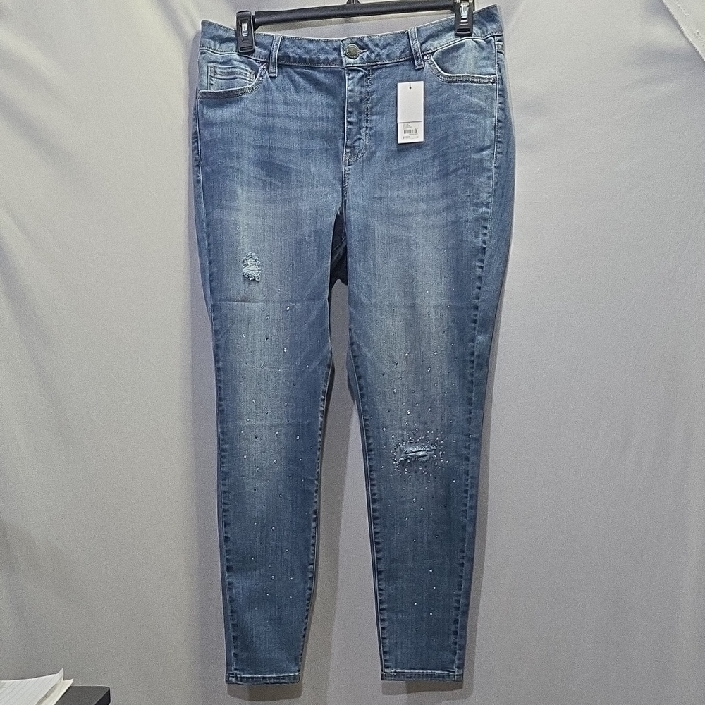 Womens NWT Plus Size 16 Lane Bryant Skinny Jeans